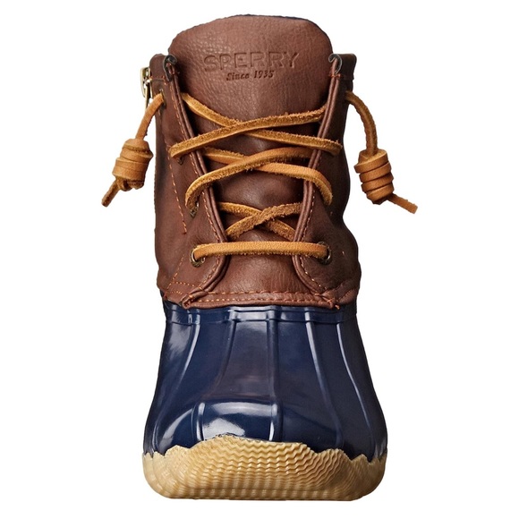 New In Box Sperry Saltwater Rain Boot, Navy, Size 6 Big Kid - Picture 2 of 9